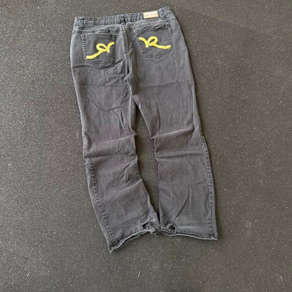 Vintage VTG Y2K Black Rocawear Boot Cut Jeans - Picture 4 of 8